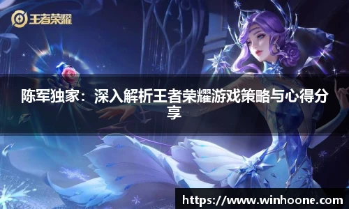 陈军独家：深入解析王者荣耀游戏策略与心得分享